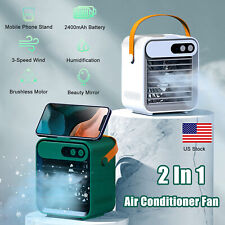 Portable Usb Mini Air Conditioner Desktop Fan Space Cooler Humidifier Purifier