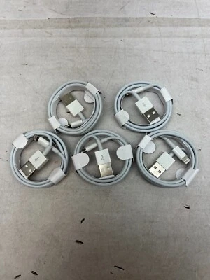 3ft Cable Charger For iPhone USB White Pack Of 5 AM17 - Image 1 of 2