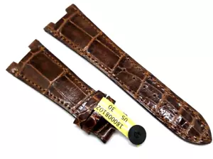 Wrist Watch Band Fitting Patek Philippe Nautilus Genuine Alligator Braun /137 - Picture 1 of 7