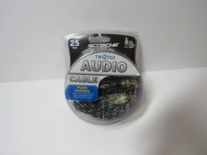 Twisted Audio Cable NOS 25 Ft 24k gold Plated Ends  Scosche pure copper - Picture 1 of 2