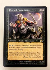 MTG - DOOMED NECROMANCER X1 (NM/UNPLAYED) ONSLAUGHT - RARE - Magic The Gathering