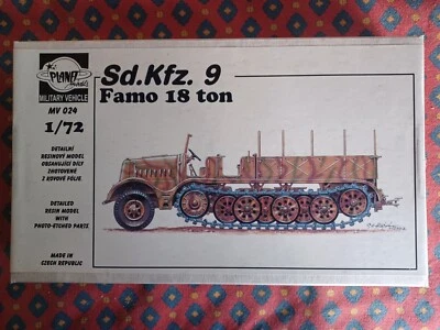 PLANET MODEL MV024 SdKfz 9 s ZgKw 18 t Famo F2 + Sd.Ah 116 1/72 resin kit - Immagine 1 di 2