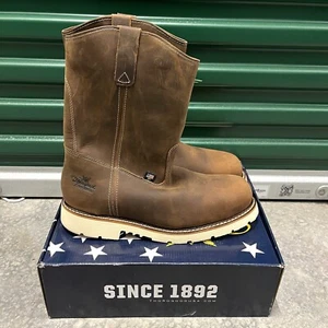 Thorogood Hombres Talla 13 EE 804-4372 Acero EH Puntera de Seguridad 11” Wellington Hecho en EE. UU. NUEVO - Imagen 1 de 10