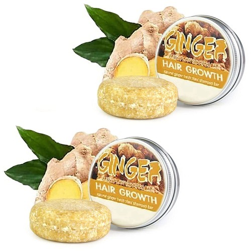 5PC Organic Natural Hair Shampoo Bar Darkening Loss Ginger Soap for Hair Growth eBay