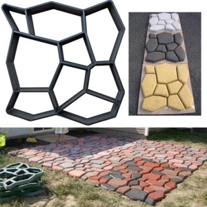 Garden Paving Mould DIY Path Maker Concrete Mould Brick Pavement Cement Mold 1PC - Picture 1 of 18