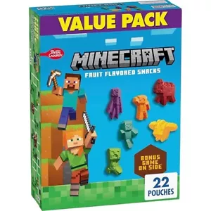 Betty Crocker Minecraft Fruit Flavored Snacks 22 Count, 17.6 OZ - Picture 1 of 6