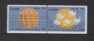GRECIA 1995 EUROPA Paz y Libertad par unido montado sin montar o nunca montado - del folleto - Imagen 1 de 1