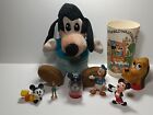 Vintage Disney Lot of 8 Classic Toys Applause Weeble Marx Disneykins Mickey