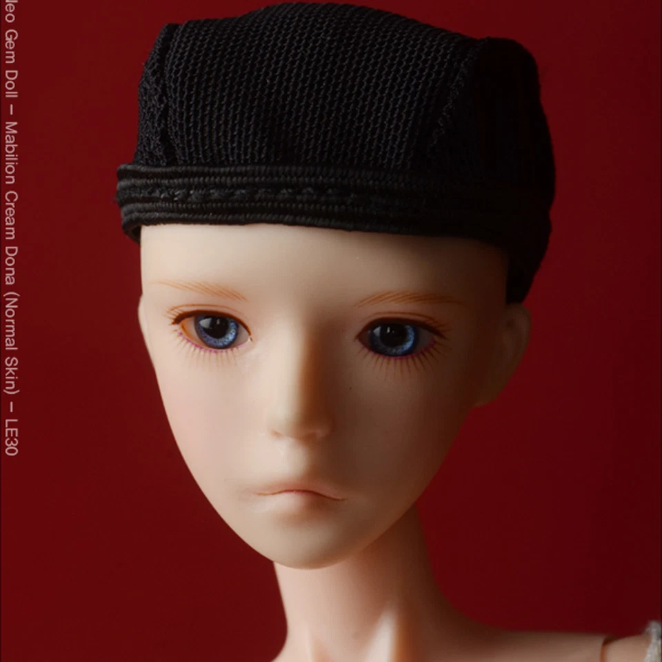 Dollmore OOAK DIY 12" fashion wigcap (3-4)" Dollfie Plus Wigcap (Black)