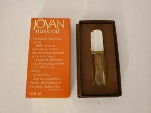 Vintage New JOVAN MUSK OIL For Women Discontinued 1/3 FL OZ Old Stock 1972 - Picture 1 of 16