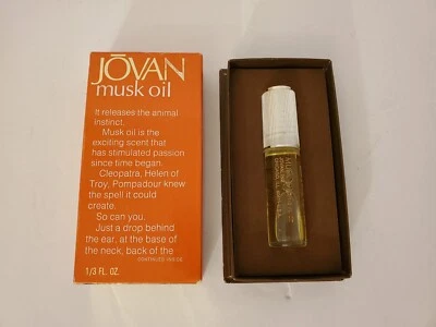 Nuevo aceite de almizcle jovan vintage para mujer descontinuado 1/3 FL OZ 1972 Foto 1 de 4