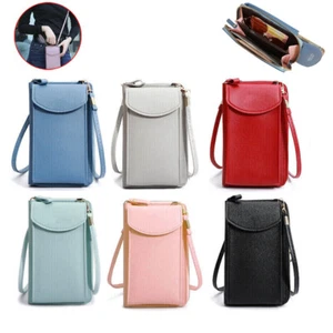 Borsa per cellulare donna pelle portafoglio borsa a tracolla borsa per telefono borsa a tracolla - Foto 1 di 18