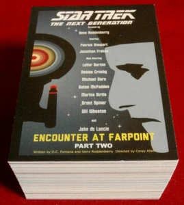 STAR TREK TNG - PORTFOLIO PRINTS #2 - Complete Base Set - 88 cards - Rittenhouse - Picture 1 of 16