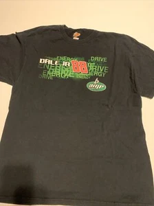 Winners Circle Dale Earnhardt Jr 88 AMP Energy Mtn Dew Black T Shirt Mens XL - Picture 1 of 3
