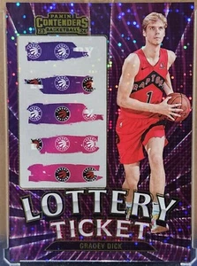 2023-24 Contenders Basketball GRADEY DICK Lottery Ticket Rookie #13 RC Raptors - Picture 1 of 2