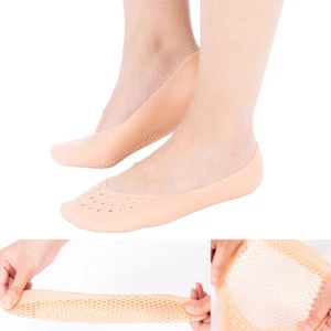 1Pair Feet Care Socks Moisturizing Silicone Gel Heel Full Length Foot Skin Care - Picture 1 of 14