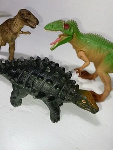 Lot Of 3 Dinosaurs Figures Action - Picture 1 of 6