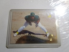 1995 Pinnacle #201 Rickey Henderson Oakland Athletics~