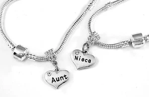 Aunt Niece necklace set 2 Necklaces Aunt and Niece jewelry gift best jewelry - Picture 1 of 9
