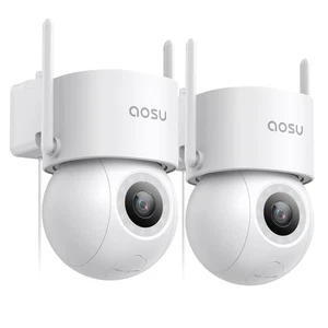 2 Pack Wired Security Camera Outdoor - 3K Smart 24/7 Recording WiFi Camera fo... - Bild 1 von 8