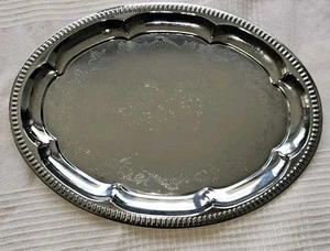 Edelstahl Servierplatte Buffet Partyplatte Gastronomie Tablett - Bild 1 von 3