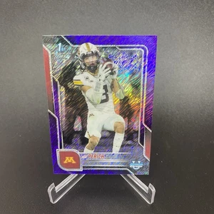 2025 Bowman University Chrome 1st Bowman Koi Perich Purple Shimmer #'d 74/75! - Picture 1 of 3