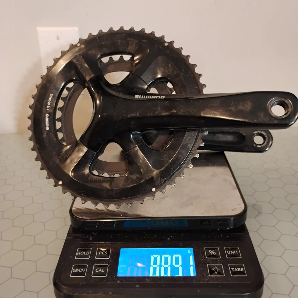 Shimano 11s crankset 165mm 50/34 short cranks fc-rs510 - Image 1 of 3