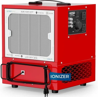 ALORAIR 180° Air Filtr Ionizer Tabletop DustCollector Woodwork Purifier 2H Timer - Image 1 of 4