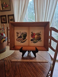1970's Wooden Handpainted Spanish Tile 17"×11"2.5" Serving Tray w/ Handles EUC  - Picture 1 of 24