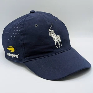 POLO Ralph Lauren US OPEN Cappello Tennis Big Pony Cinghia Regolabile Leggero Blu - Foto 1 di 6