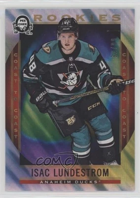 2018-19 O-Pee-Chee Coast to Canadian Tire Rookies /99 Isac Lundestrom Rookie RC - Image 1 of 2