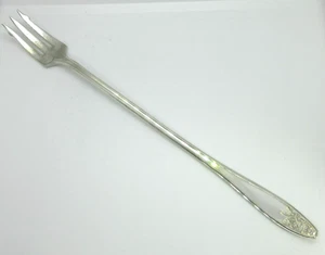 International PRINCESS-LADY DORIS *1 Pickle/Olive Fork* 7 3/4" Silverplate 1929 - Picture 1 of 5