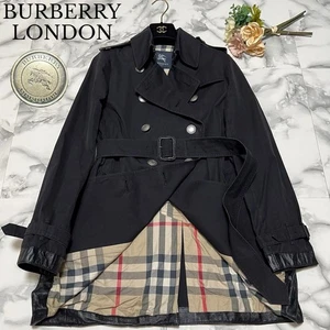 Burberry London Trenchcoat Nova Check Lammfell Horse Mark 40 guter Zustand - Bild 1 von 24