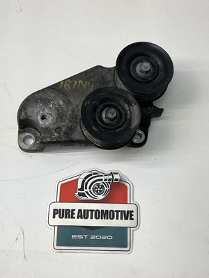 2009-2013 Nissan 370Z Infiniti G37 Idler Pulley Bracket Set Pair VQ37VHR VHR OEM - Image 1 of 4