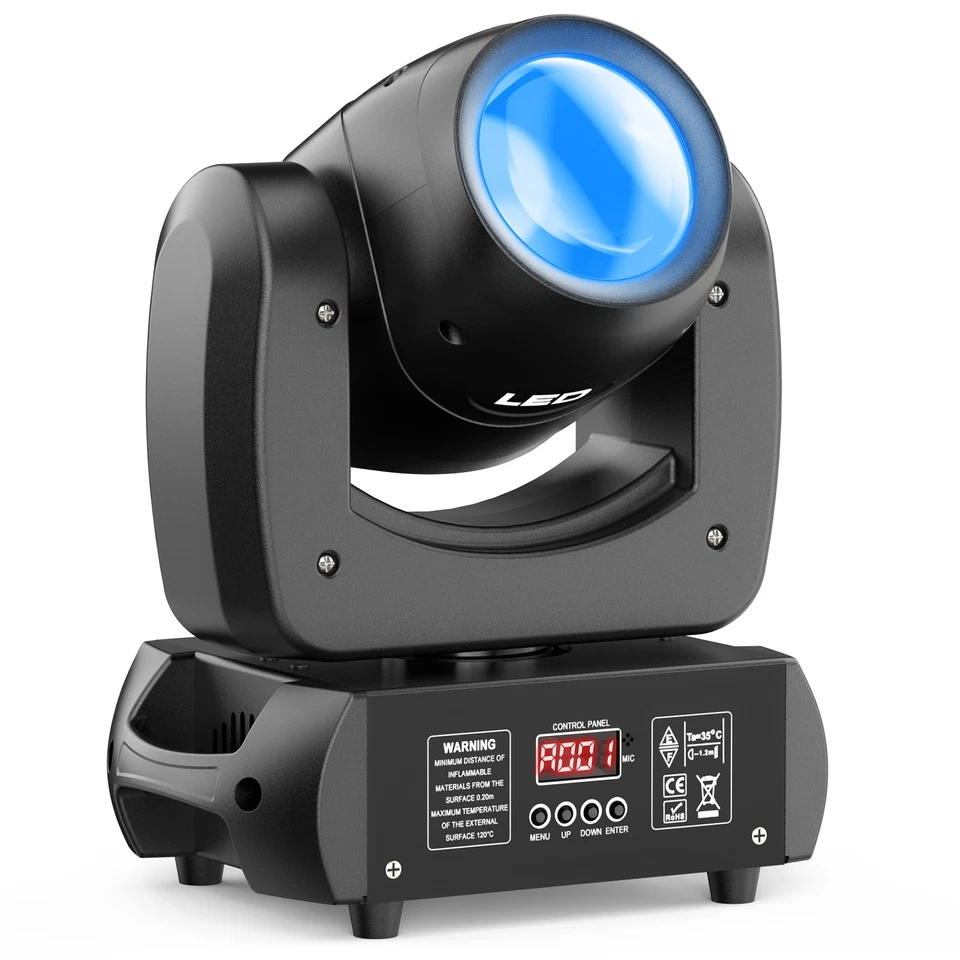 LED 150W Moving Head Stage Light RGBW Gobo Beam Spot Lighting DJ Disco DMX512 - Image 1 of 4