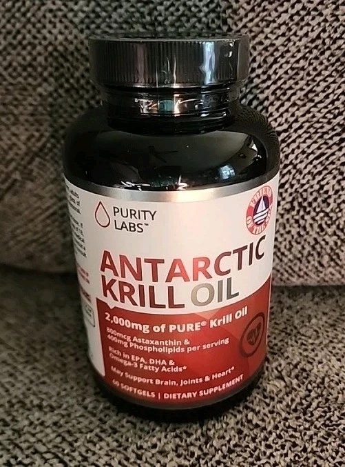 Aceite de Krill Antártico 2000 mg con Omega-3 EPA, DHA, Astaxantina y Fosfolípo... Foto 1 de 1
