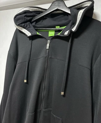 HUGO BOSS SUDADERA CON CAPUCHA NEGRA SAGGY CREMALLERA COMPLETA TALLA XXL HOMBRE Foto 1 de 4
