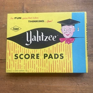 Vintage 1956 ES Lowe Yahtzee Score Pads , 5.25 x 7" - Picture 1 of 7