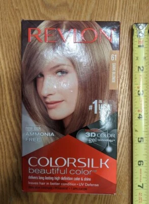 REVLON COLORSILK 61 Rubio Oscuro Hermoso Color Cabello Permanente Nuevo Foto 1 de 2