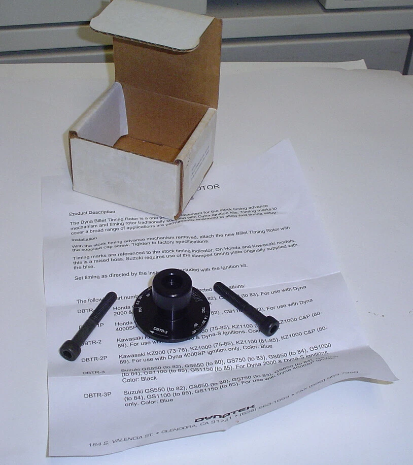 DYNA DBTR-3 DYNATEK 2000 ROTOR DE TEMPORIZAÇÃO DE TARUGO DE IGNIÇÃO GS1100 DRAGBIKE 1 ÍMÃ - Imagem 1 de 1