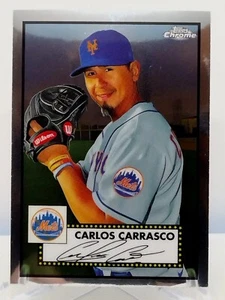 Carlos Carrasco 2021 Topps Chrome Platinum Anniversary New York Mets #255 - Picture 1 of 2