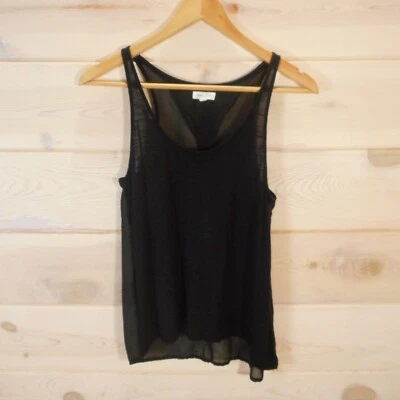 Тишина + шум Майка женский размер S черный без рукавов чистый верхний вырез назад - Изображение 1 из 4