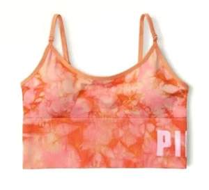 Victoria's Secret PINK Seamless Sports Bra, Tie Dye, Logo, Size Small - NWT - Picture 1 of 9