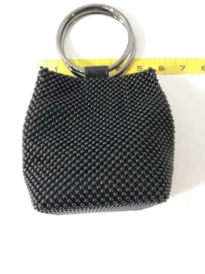 Jessica McClintock Mujer Gwen Ball Malla Anillo Muñequera Bolsa Bolso sin asas Foto 1 de 4