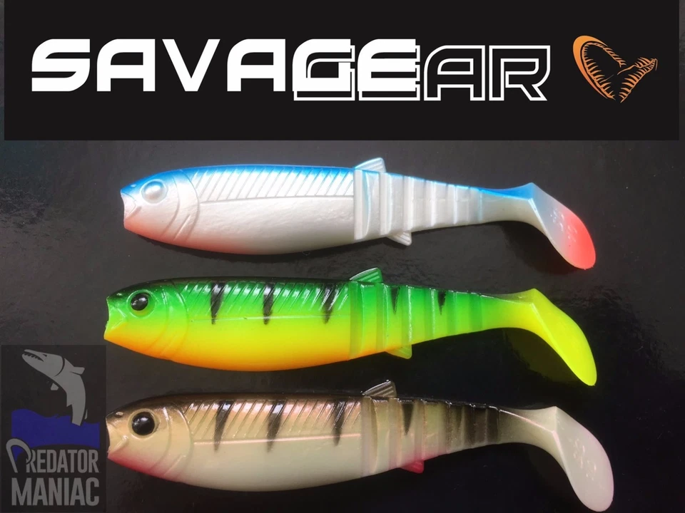 New Savage Gear Cannibal Shad 4" (10 cm) 3 pcs. per pack! pike,zander,perch - Image 1 of 1