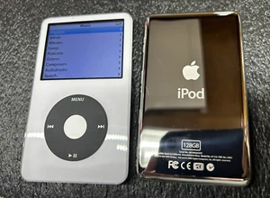 APPLE iPOD CLASSIC 5.5th White 128GB SSD Wolfson DAC Excellent Grade A - Picture 1 of 2