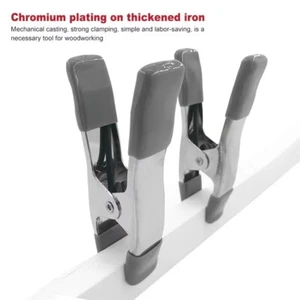 2pcs Heavy Duty Woodworking Spring Clamps Rubber Handles Spring Clip - Picture 1 of 9