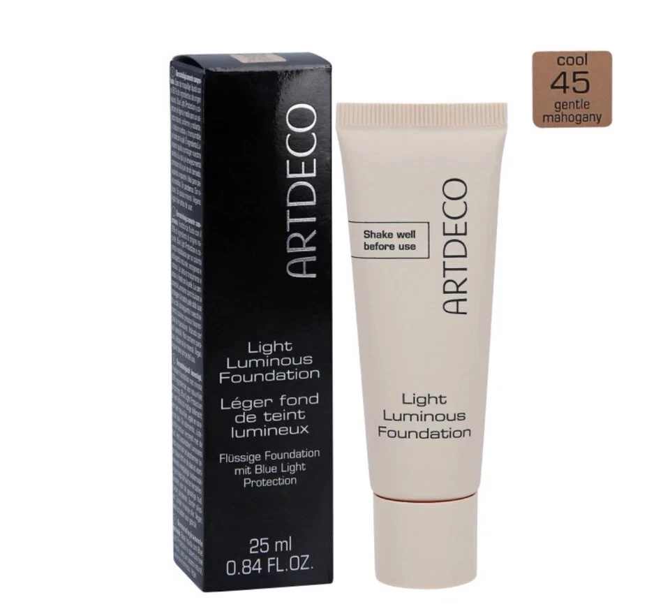 ARTDECO LIGHT LUMINOUS Foundation illuminating 45 Gentle Mahogany 25ml - Bild 1 von 3