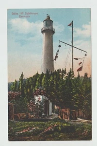 Bermudas Postal Gibbs Hill Faro Banderas Sin Publicar - Imagen 1 de 2