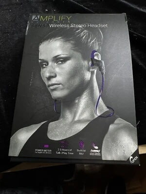 Auriculares estéreo Aduro Amplify SBN80 inalámbricos intrauditivos Bluetooth púrpura caja abierta Foto 1 de 4